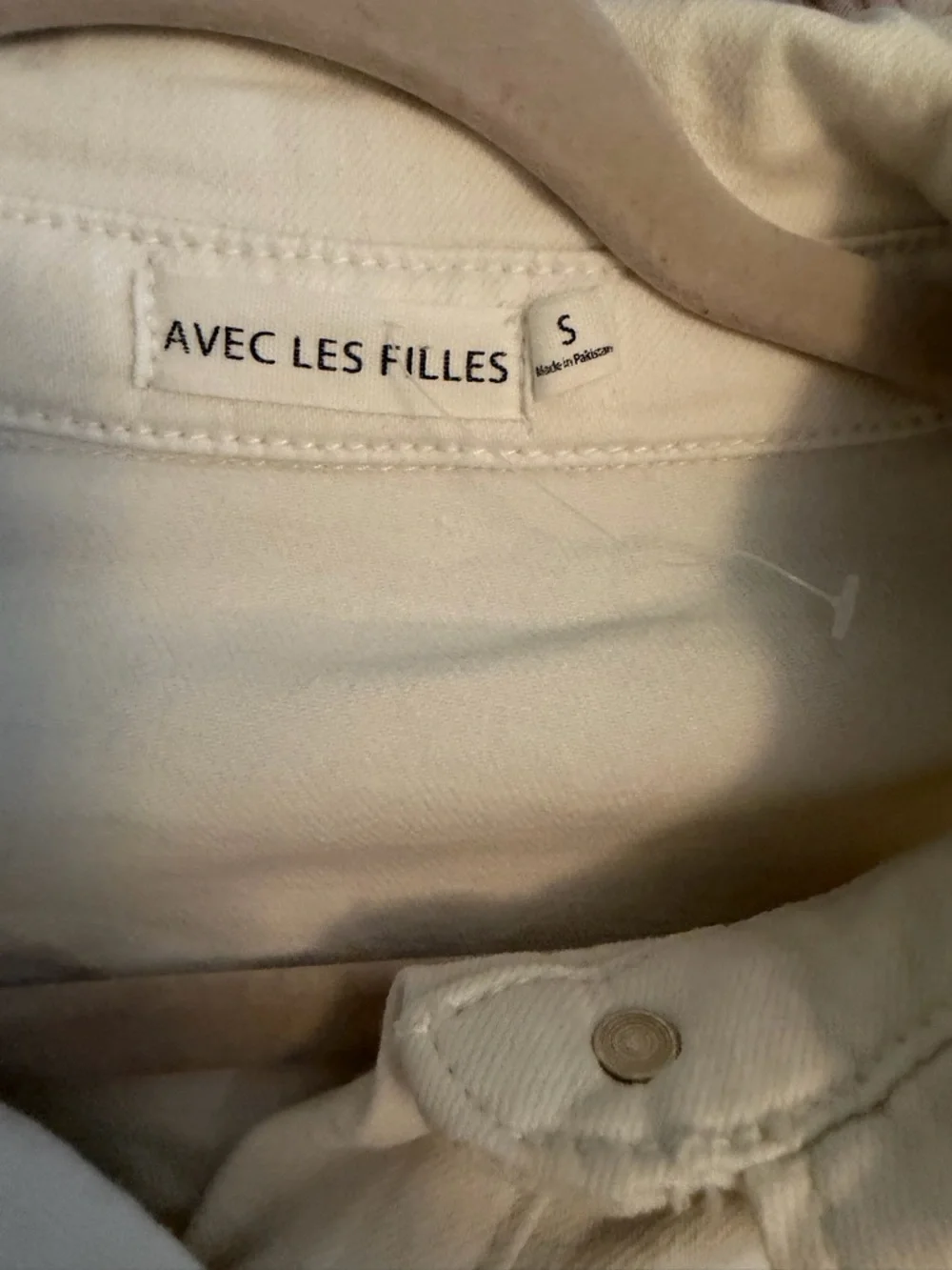 Avec Les Filles Cream Button Front Tie-Waist Romper Size Small